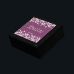 Wedding Date Elegant Winter Sparkle Plum Gift Box<br><div class="desc">Wedding Date Elegant Winter Sparkle Plum Purple with custom text. Impress your loved ones with this elegant and trendy gift template design. A perfect birthday/Christmas gift for any woman!Fully customizable! Easy to use and easy to personalize. Order Today!</div>