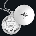 Wedding Date Vintage Birdcage Anniversary Necklace<br><div class="desc">Keepsake Necklaces Choose either Silver Plated or Sterling Silver</div>