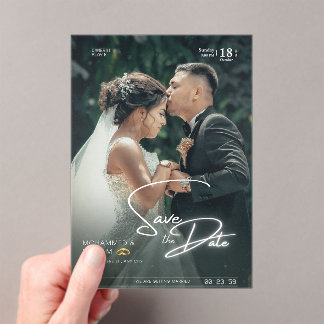 WEDDING DAY 2026 ACRYLIC INVITATIONS