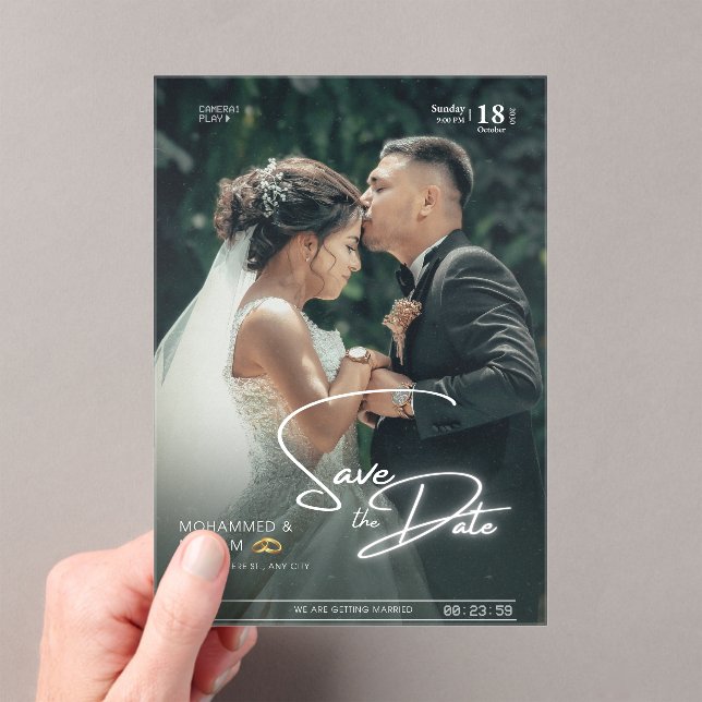 WEDDING DAY 2026 ACRYLIC INVITATIONS (Insitu (Handheld))