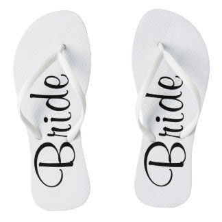 Wedding Day Bride Flip Flops