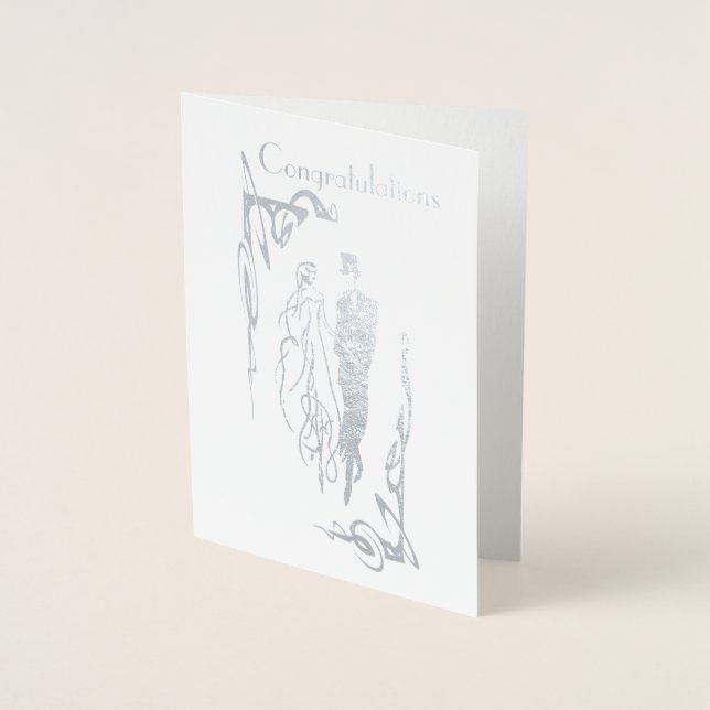 Wedding Day Congratulations Greeting Card (Front)