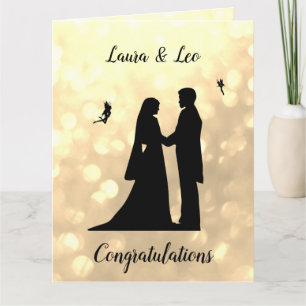 Wedding Day Fairy Sparkle design Card