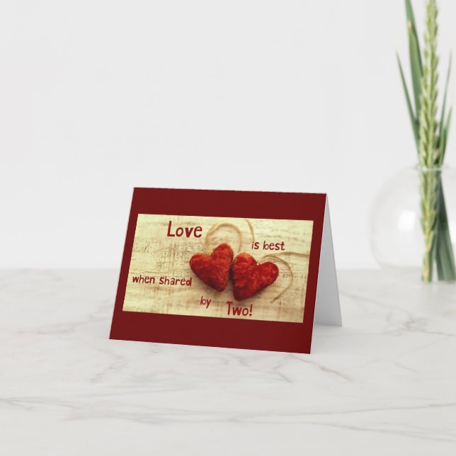 **WEDDING DAY** FOR A "SPECIAL" COUPLE CARD (Front)