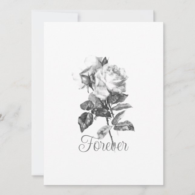 WEDDING DAY INVITATION Flat Card  (Front)