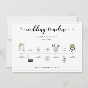 Wedding Day Itinerary Timeline  Program