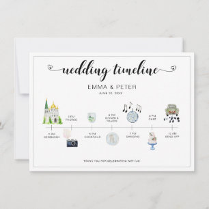 Wedding Day Itinerary Timeline  Program