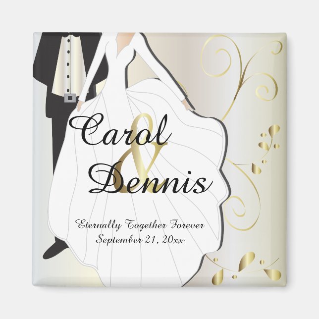 Wedding Day Keepsake for that Special Day Magnet (Front)