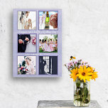 Wedding Day Newlyweds Six Photo Keepsake Acrylic Print<br><div class="desc">Wedding day photos keepsake for the wall. Upload six favourite photos from the wedding day to square templates on this 10 x 14 inch wall hanging made of long-lasting acrylic. Either photo orientation will work if the subject of the photo is in the centre. You may have to crop it...</div>