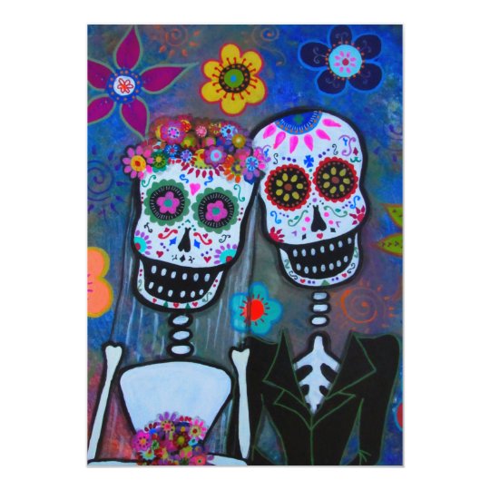 WEDDING DAY OF THE DEAD INVITATION