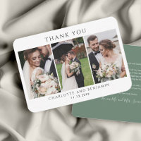 Wedding Day Photo Collage Thank You
