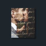 Wedding Day Photo Love You Art Canvas<br><div class="desc">Wedding Day Photo Love You Art Canvas We’ve designed a gorgeous line of inspirational, beautiful and motivational typographic art prints that bring happiness to us every day. We know you’ll fall in love with our Wedding Day Photo Love You Madly Art Canvas. All of our prints are available in a...</div>