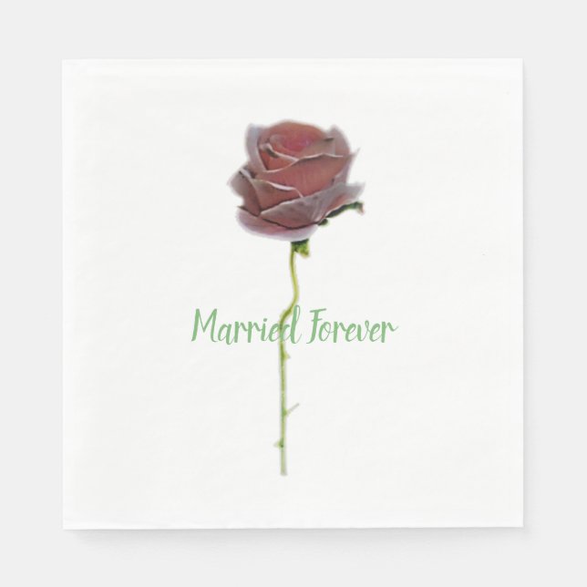 WEDDING DAY ROMANTIC NAPKIN STYLE DESIGN (Front)