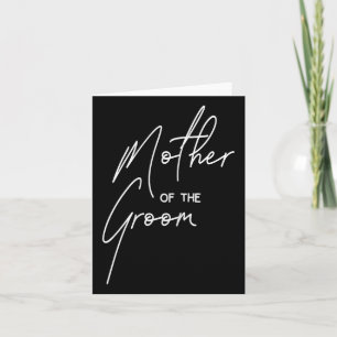 Wedding Day Shower For Mom Groom Party Mother Of T Card