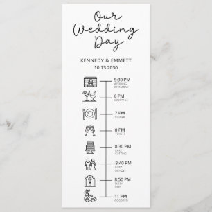 Wedding Day Timeline Flat Program