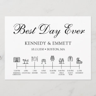 Wedding Day Timeline Program
