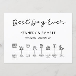 Wedding Day Timeline Program