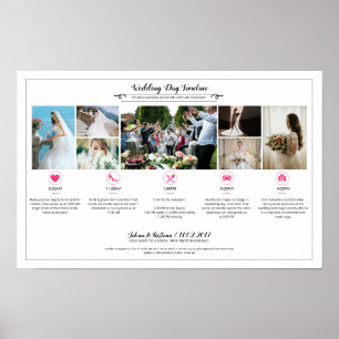 Wedding Day Timeline Template Poster