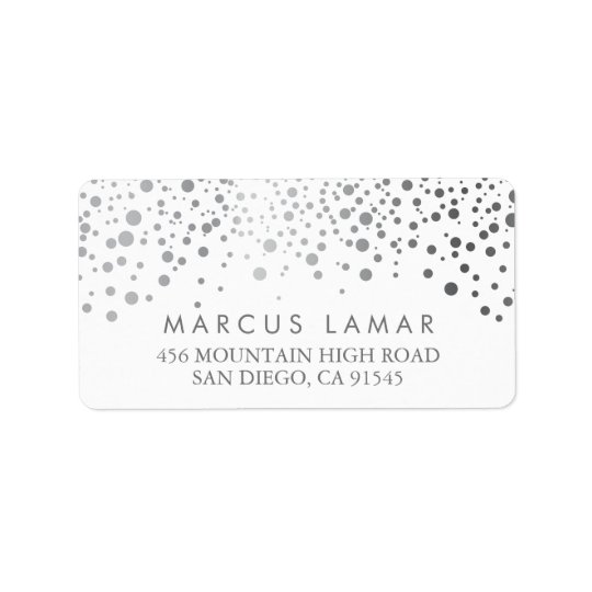 Wedding Day Trendy Silver Dots