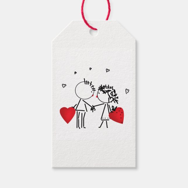 Wedding , day Valenine , love Gift Tags (Front)