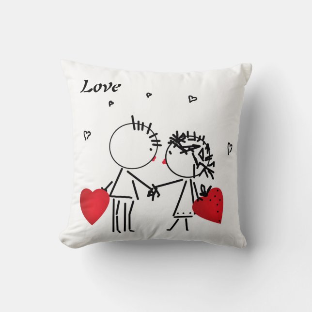 Wedding , day Valenine , love Throw Pillow (Front)