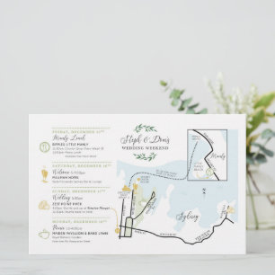 Wedding Day Welcome Map Card AUS - for STEPH