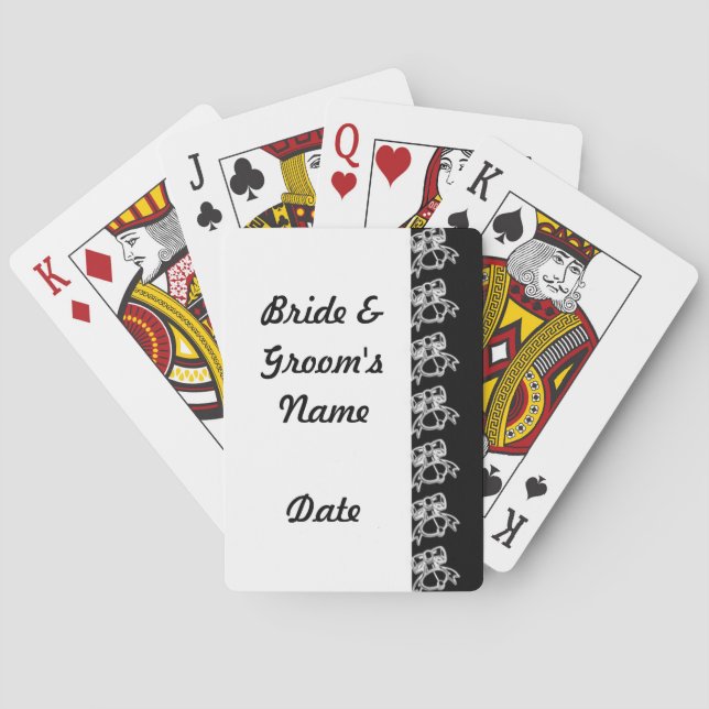 Wedding deck of Playing Cards Favours (Back)