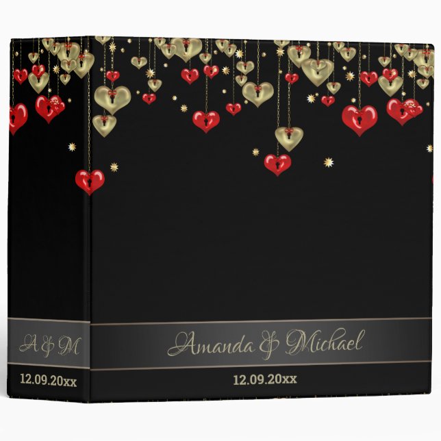 Wedding decor, Valentine's Day, love, gift Binder (Front/Spine)