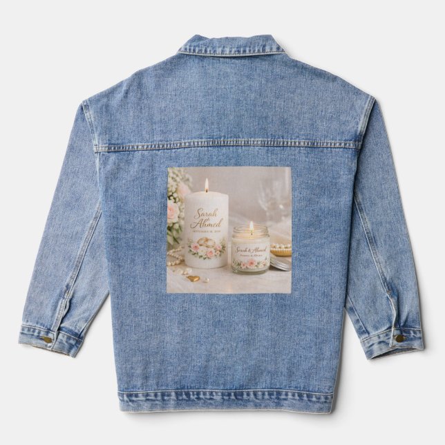 Wedding Denim Jackets  Elegant  (Back)