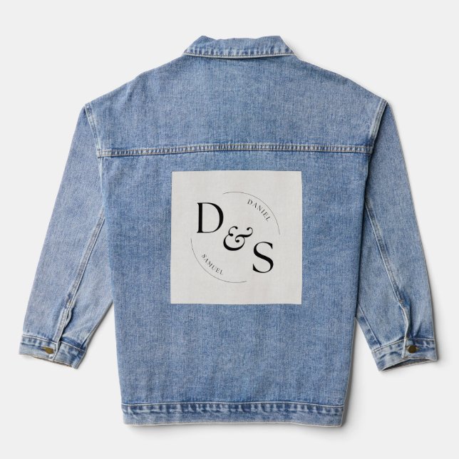Wedding Denim Jackets Personalized Fashion  (Back)