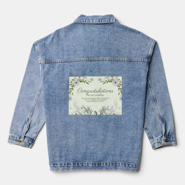 Wedding Denim Jackets TrendUp Personalize (Back)
