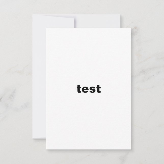 wedding dept test invitation (Front)