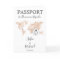 Wedding Destination Passport Blush World Map Peach