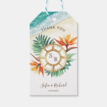Wedding Destination Passport Compass Thank You