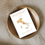 Wedding Destination Passport Gold Map Italy  Invit Invitation<br><div class="desc">Modern and Elegant World Map Invitation Wedding Destination,  like passport for your romantic wedding in Rome,  Italy</div>