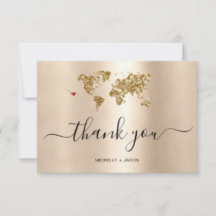 Wedding Destination Passport Hawaii Thank You RSVP Card