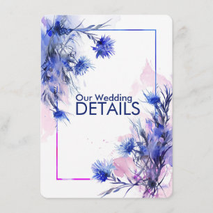 💍Wedding DETAILS Cornflower Reverie Enclosure Card