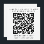 Wedding Details Qr Code Simple Black Minimal Chic Program<br><div class="desc">Designed for couples who appreciate the simplicity of modern aesthetics. The use of a QR code allows your guests to access detailed information about your wedding at their convenience,  while the black and minimal design adds a touch of class.</div>