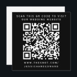 Wedding Details Qr Code Simple Black White Minimal Program<br><div class="desc">Designed for couples who appreciate the simplicity of modern aesthetics. The use of a QR code allows your guests to access detailed information about your wedding at their convenience,  while the black and minimal design adds a touch of class.</div>