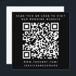 Wedding Details Qr Code Simple Black White Minimal Program<br><div class="desc">Designed for couples who appreciate the simplicity of modern aesthetics. The use of a QR code allows your guests to access detailed information about your wedding at their convenience,  while the black and minimal design adds a touch of class.</div>