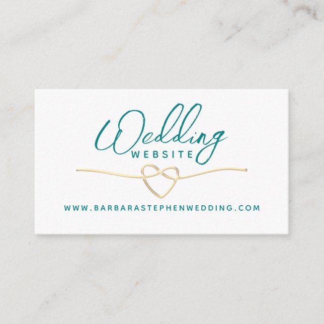 Wedding Details Website Enclosure Card (Front)