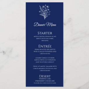 Wedding Dinner and Bar Menu-Wildflower Elegance Menu