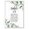Wedding Dinner, Eucalyptus Guests Seating Chart  T