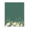 Wedding Dinner Menu Nature Green White Rose Floral
