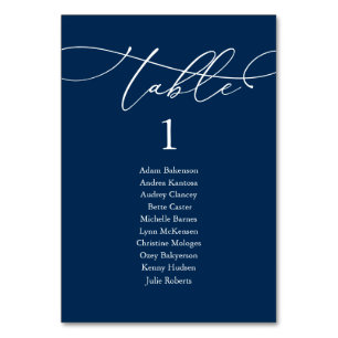 Wedding Dinner, Modern Guest Seating Chart and Table Number