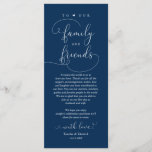 Wedding Dinner, Place Setting Thank You Card<br><div class="desc">This is the Modern romantic Navy Blue theme, Dinner Place Setting Thank You Cards. Share the love and show your appreciation to your guests, when they sit down at their seat and read this personalised charming thank you place setting card. It's a wonderful way to kick off your special day...</div>