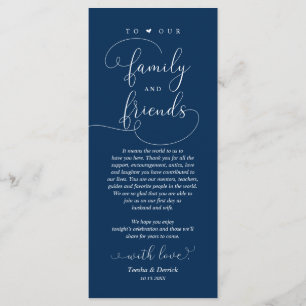 Wedding Dinner, Place Setting Thank You Card