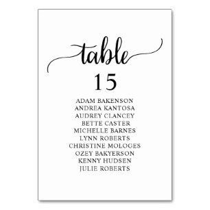 Wedding Dinner, Rustic Guests Seating Chart Table  Table Number
