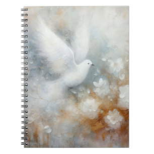 Wedding Dove Floral Photo Notebook