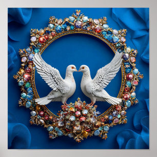 Wedding doves Art Poster